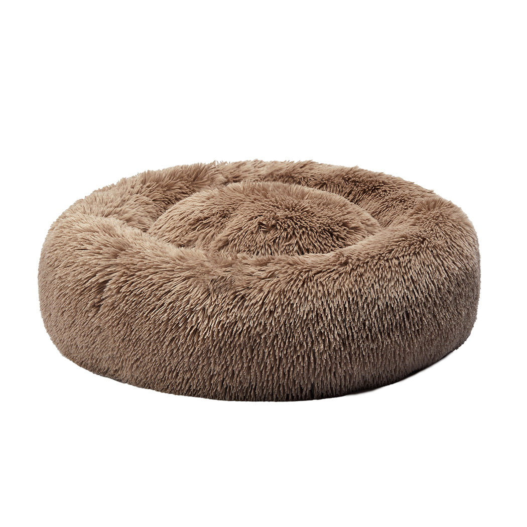 Pawz Plush Dog Calming Bed - Thick, Round, Washable, and Comfortable for Large Breeds