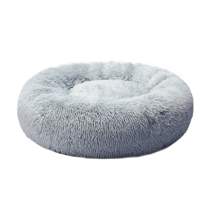 Pawz Plush Dog Calming Bed - Thick, Round, Washable, and Comfortable for Large Breeds