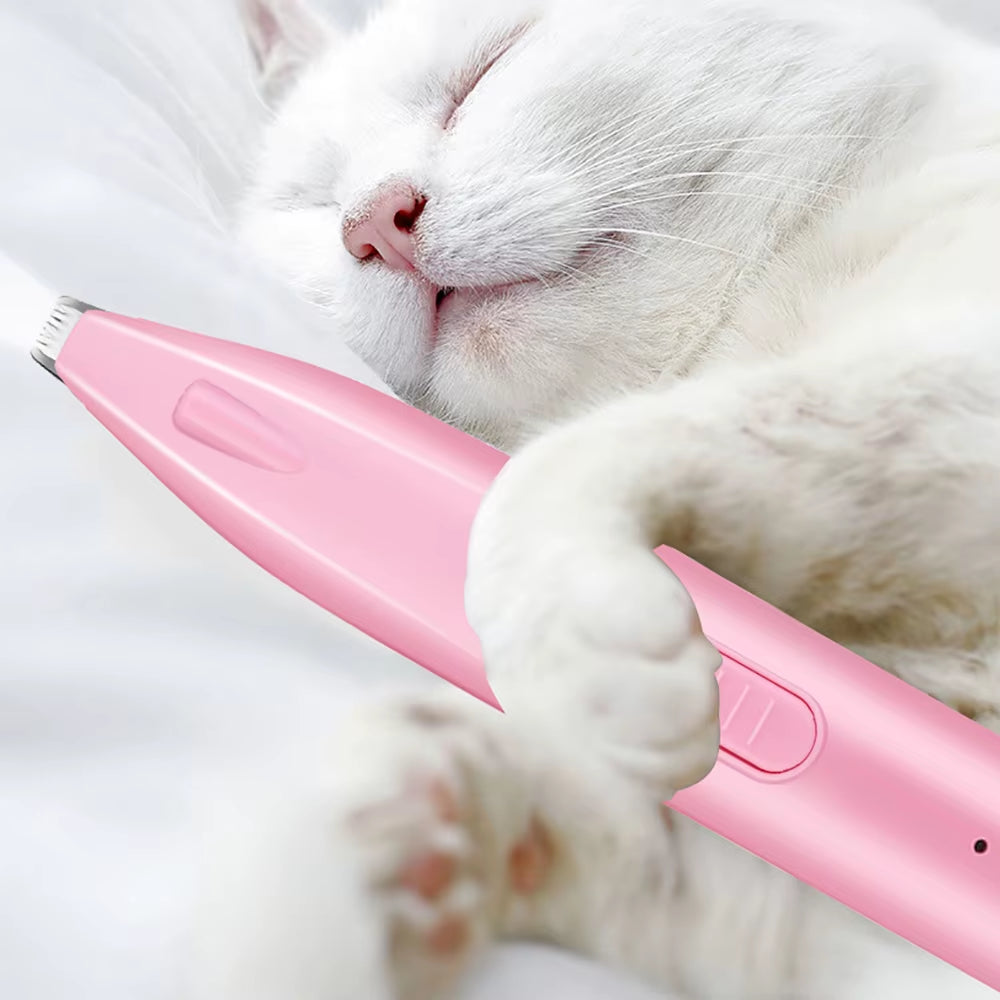 Professional Electric Dog Hair Trimmer and Grooming Scissors for Pets - Ideal for Feet, Ears, and Sensitive Areas
