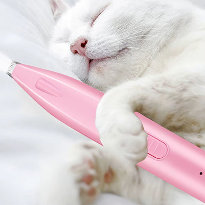 Professional Electric Dog Hair Trimmer and Grooming Scissors for Pets - Ideal for Feet, Ears, and Sensitive Areas