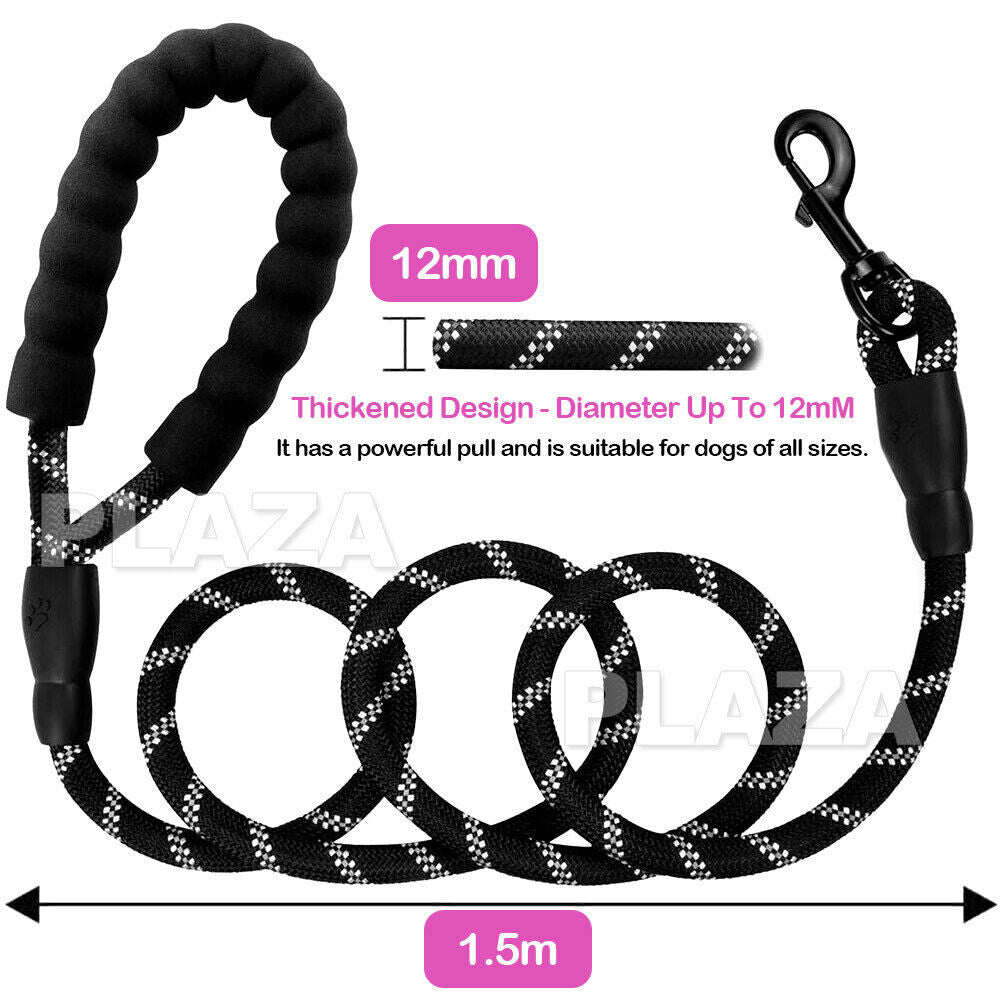 Heavy-Duty Nylon Dog Training Leash - Strong Recall Lead for Pets