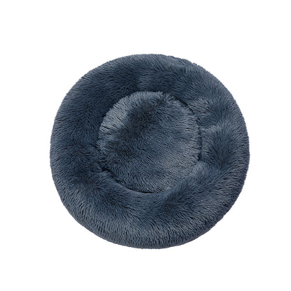 Pawz Plush Dog Calming Bed - Thick, Round, Washable, and Comfortable for Large Breeds