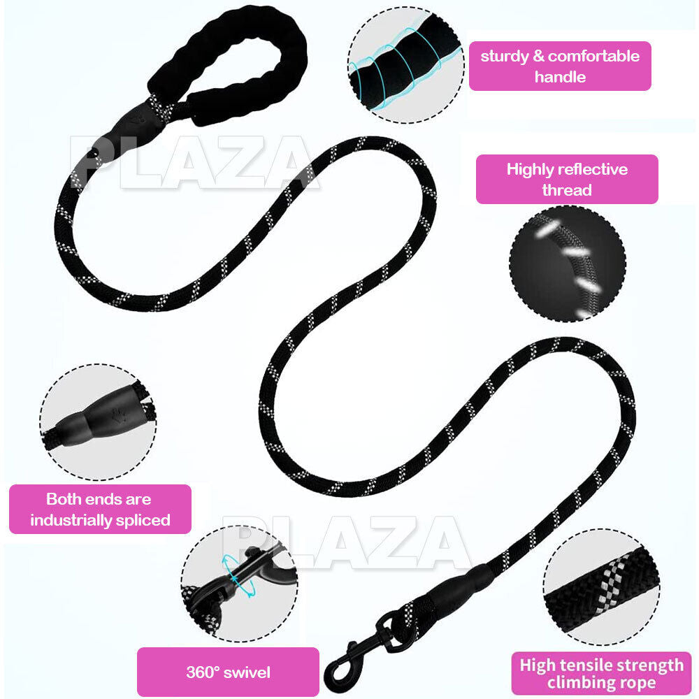 Heavy-Duty Nylon Dog Training Leash - Strong Recall Lead for Pets